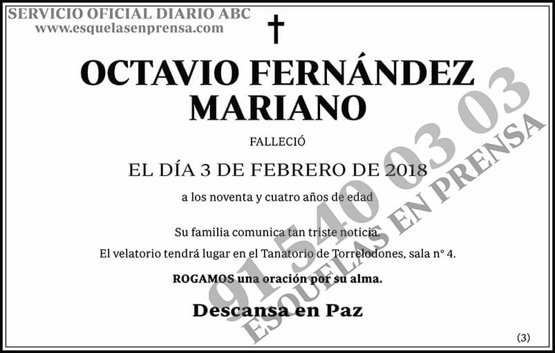 Octavio Fernández Mariano